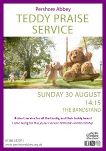Teddy Praise at Pershore Abbey